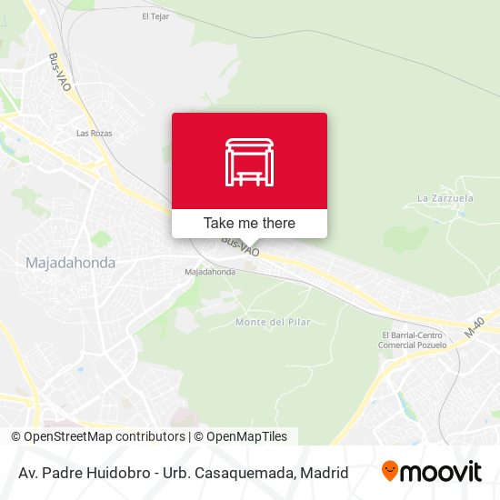 Av. Padre Huidobro - Urb. Casaquemada map