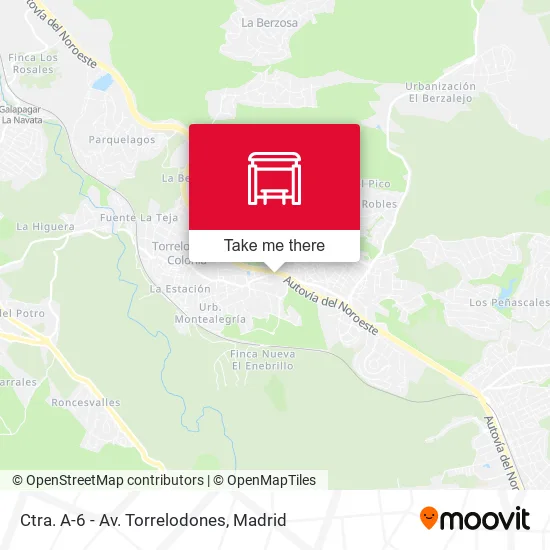 Ctra. A-6 - Av. Torrelodones map