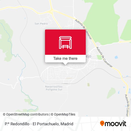 P.º Redondillo - El Portachuelo map