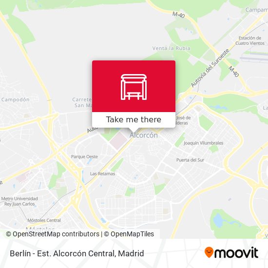 mapa Berlín - Est. Alcorcón Central