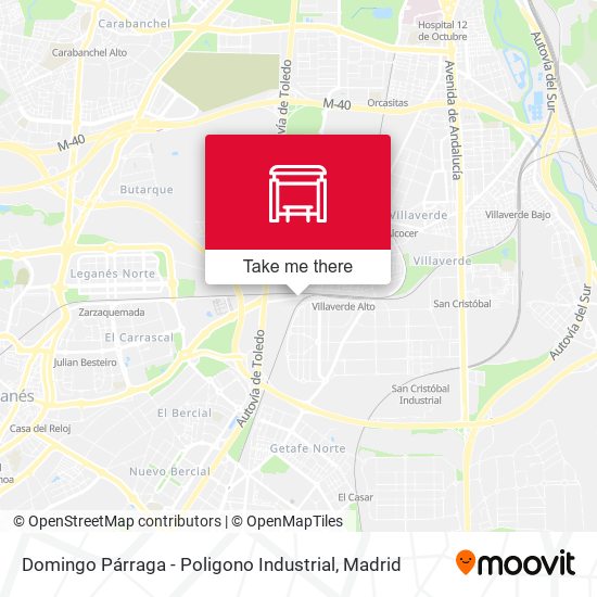Domingo Párraga - Poligono Industrial map