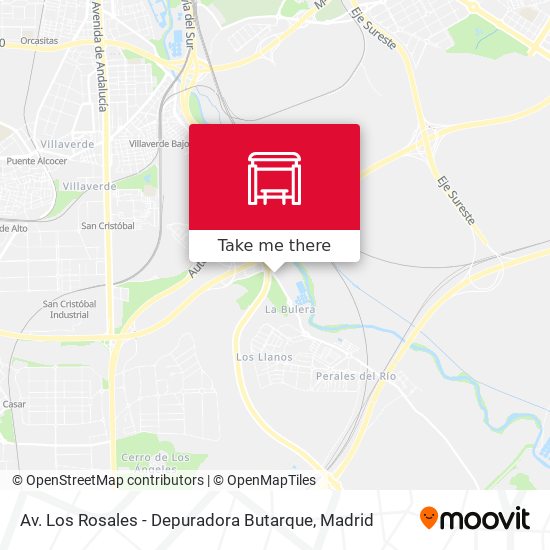 Av. Los Rosales - Depuradora Butarque map