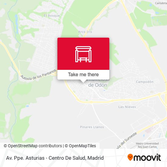 Av. Ppe. Asturias - Centro De Salud map