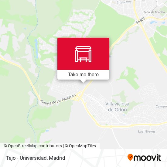 mapa Tajo - Universidad