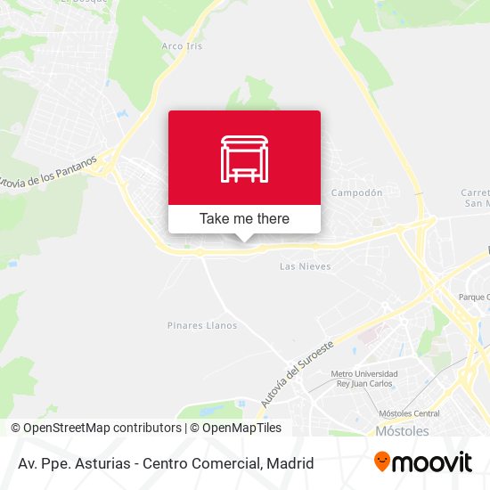 Av. Ppe. Asturias - Centro Comercial map