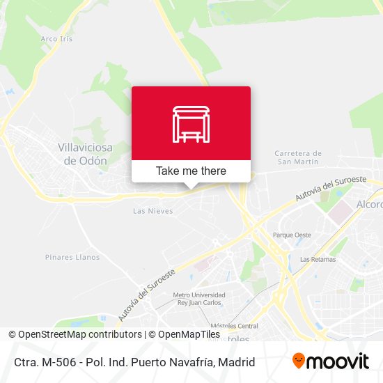 Ctra. M-506 - Pol. Ind. Puerto Navafría map