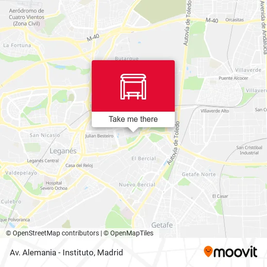 Av. Alemania - Instituto map