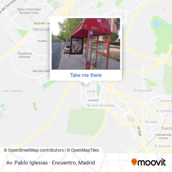 Av. Pablo Iglesias - Encuentro map