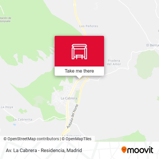 Av. La Cabrera - Residencia map