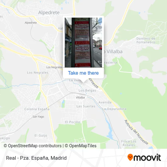 Real - Pza. España map