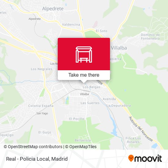 Real - Policia Local map