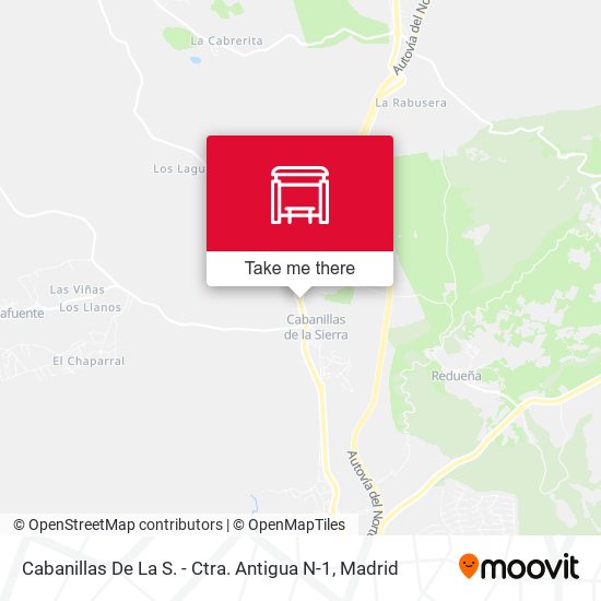 Cabanillas De La S. - Ctra. Antigua N-1 map