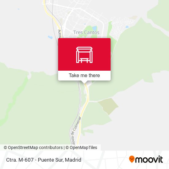 Ctra. M-607 - Puente Sur map