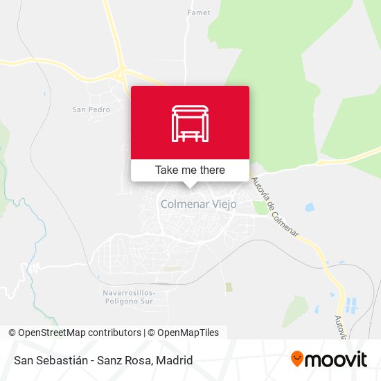 San Sebastián - Sanz Rosa map