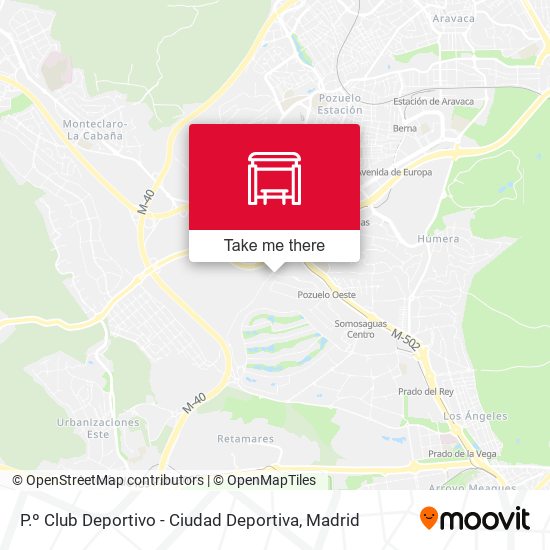 P.º Club Deportivo - Ciudad Deportiva map