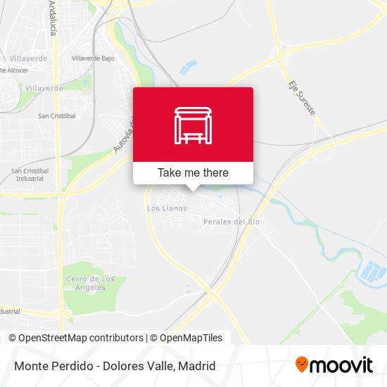 Monte Perdido - Dolores Valle map