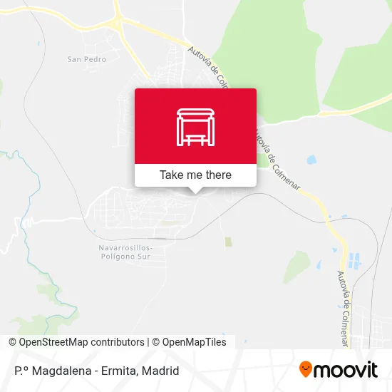 P.º Magdalena - Ermita map