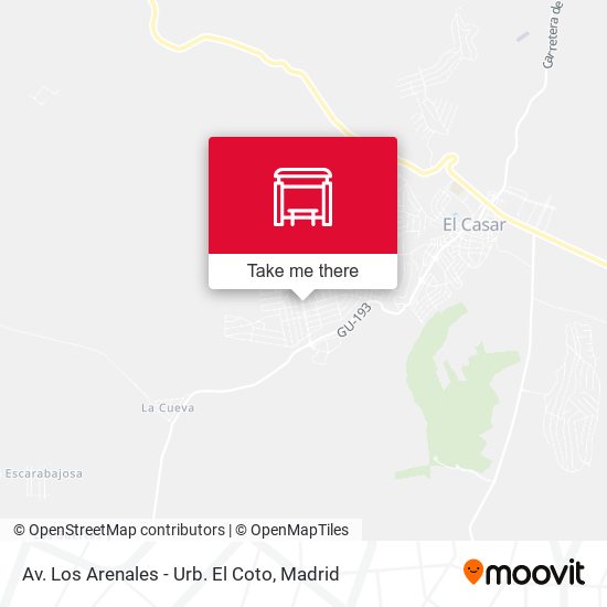 Av. Los Arenales - Urb. El Coto map