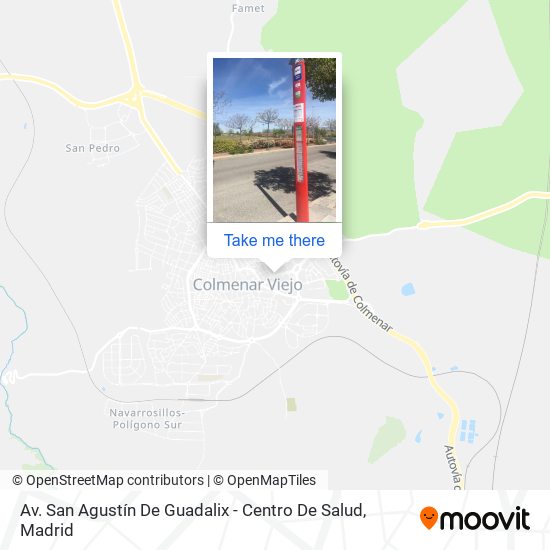 Av. San Agustín De Guadalix - Centro De Salud map