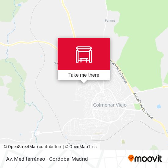 Av. Mediterráneo - Córdoba map