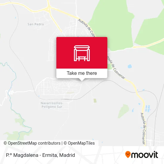 P.º Magdalena - Ermita map