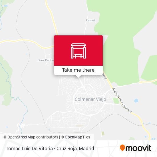 Tomás Luis De Vitoria - Cruz Roja map