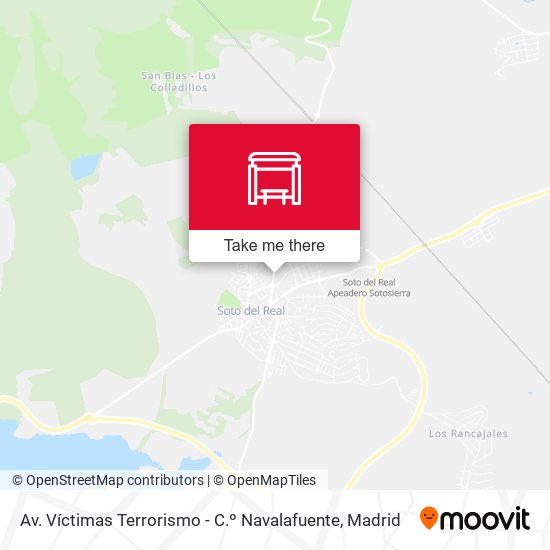 mapa Av. Víctimas Terrorismo - C.º Navalafuente