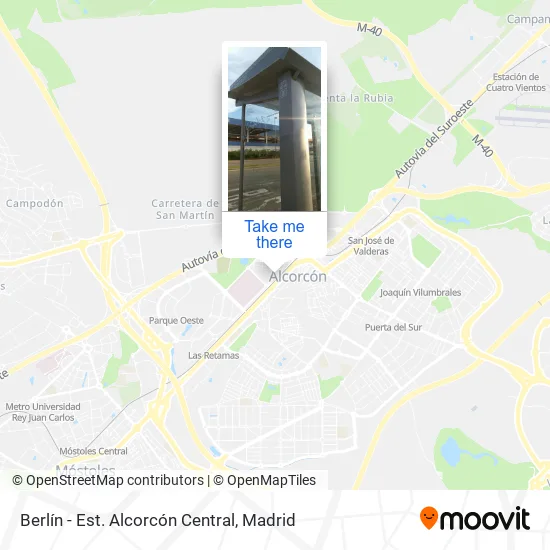 Berlín - Est. Alcorcón Central map