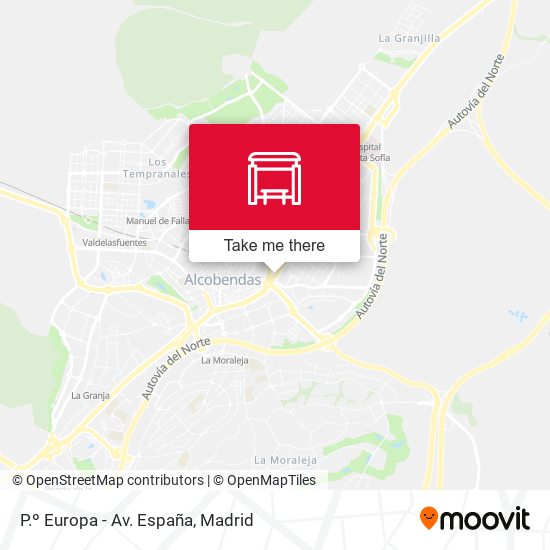 mapa P.º Europa - Av. España