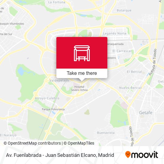 Av. Fuenlabrada - Juan Sebastián Elcano map
