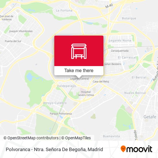 Polvoranca - Ntra. Señora De Begoña map