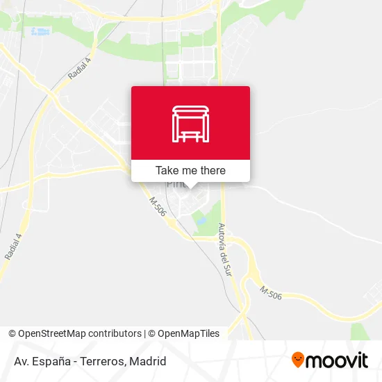 Av. España - Terreros map
