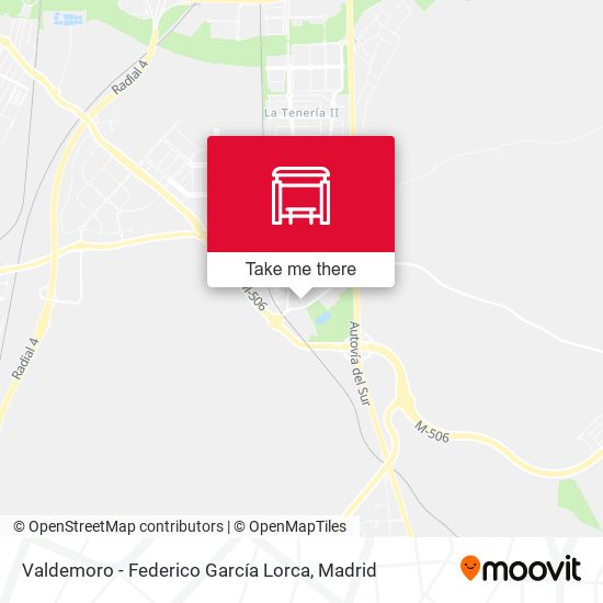 Valdemoro - Federico García Lorca map