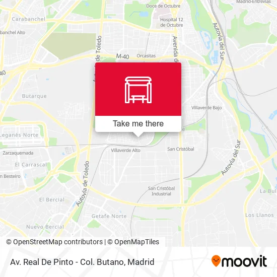Av. Real De Pinto - Col. Butano map