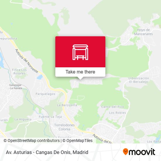 Av. Asturias - Cangas De Onís map