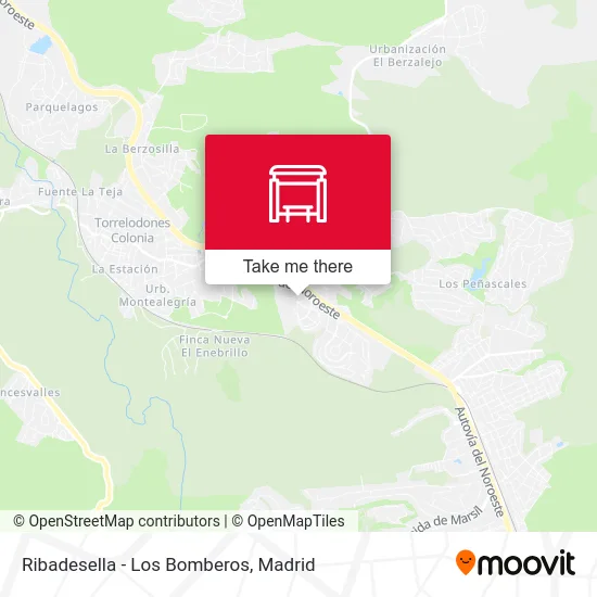 mapa Ribadesella - Los Bomberos