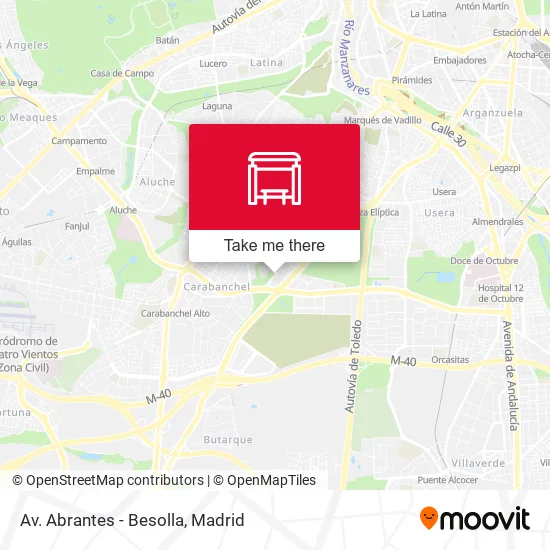 Av. Abrantes - Besolla map