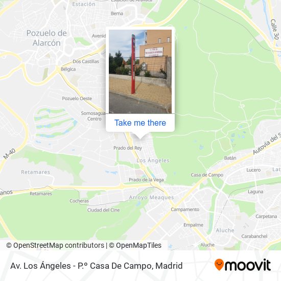 Av. Los Ángeles - P.º Casa De Campo map