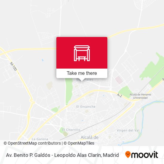 Av. Benito P. Galdós - Leopoldo Alas Clarín map