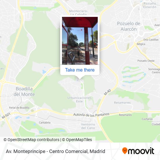 Av. Monteprincipe - Centro Comercial map