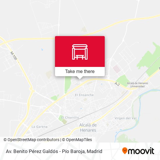 Av. Benito Pérez Galdós - Pío Baroja map