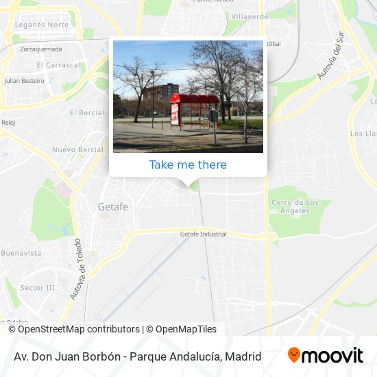 Av. Don Juan Borbón - Parque Andalucía map