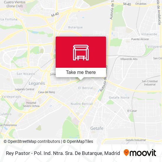 Rey Pastor - Pol. Ind. Ntra. Sra. De Butarque map