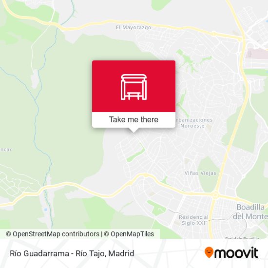 Río Guadarrama - Río Tajo map