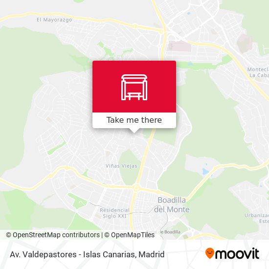 Av. Valdepastores - Islas Canarias map