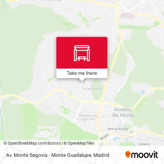 Av. Monte Segovia - Monte Guadalupe map
