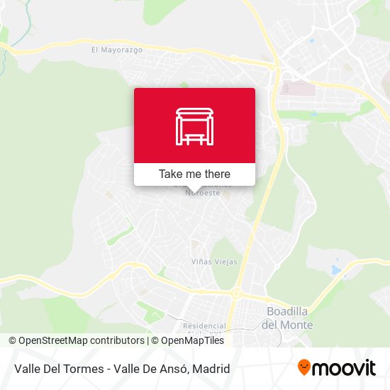 Valle Del Tormes - Valle De Ansó map