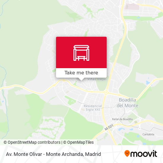 Av. Monte Olivar - Monte Archanda map