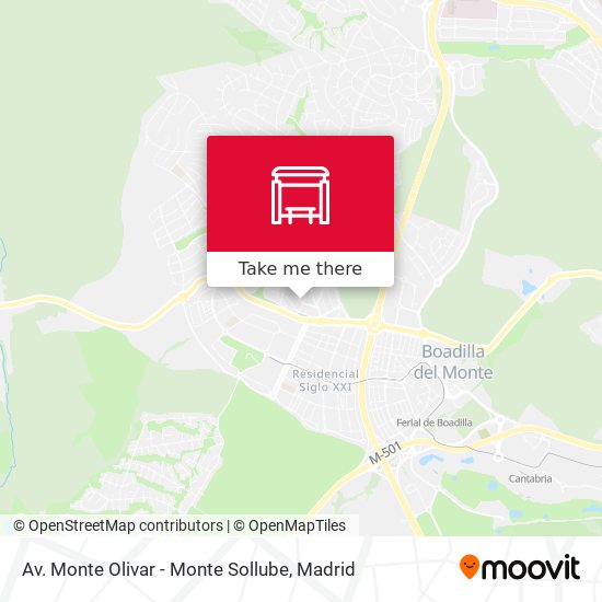 Av. Monte Olivar - Monte Sollube map