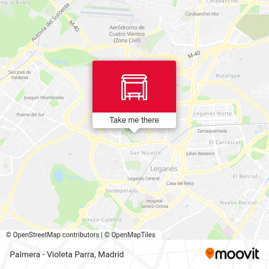 Palmera - Violeta Parra map